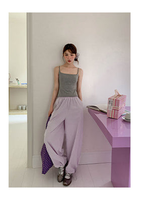 drawstring overalls