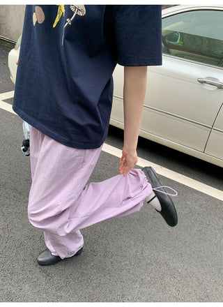 drawstring overalls