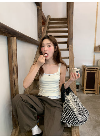 drawstring overalls