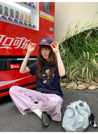 drawstring overalls