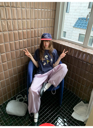 drawstring overalls