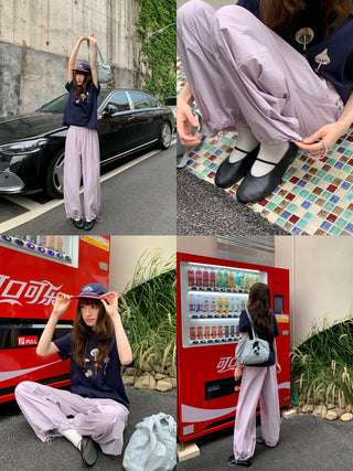 drawstring overalls