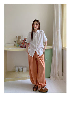 lace-up trousers