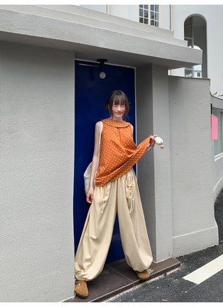 lace-up trousers