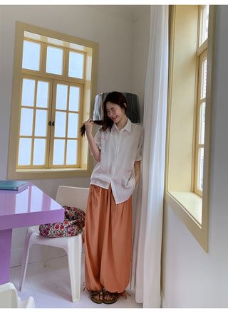 lace-up trousers