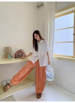 lace-up trousers