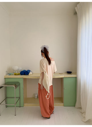 lace-up trousers
