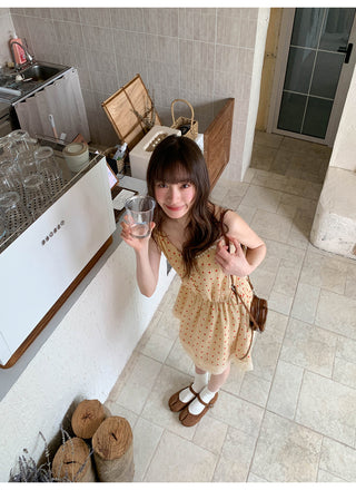 strawberry slip dress