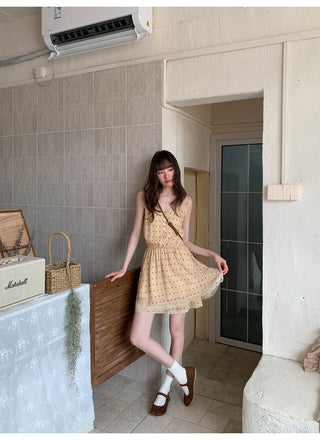 strawberry slip dress