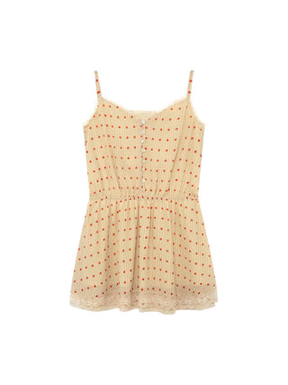 strawberry slip dress