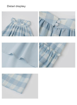 plaid collar dress