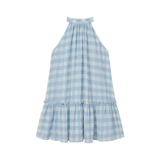 plaid collar dress