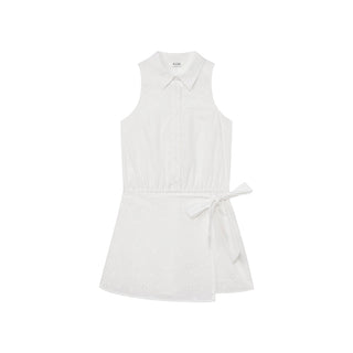 lace-up sleeveless dress