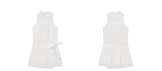 lace-up sleeveless dress