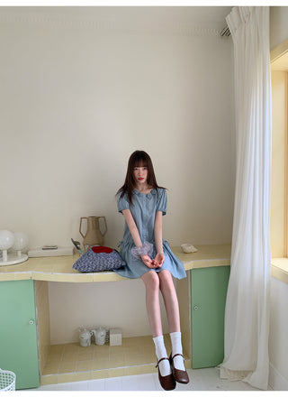flower sleeve dress 01