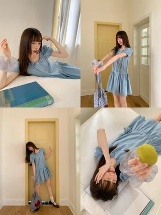 flower sleeve dress 01
