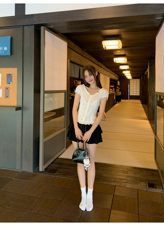 lace waist shirt