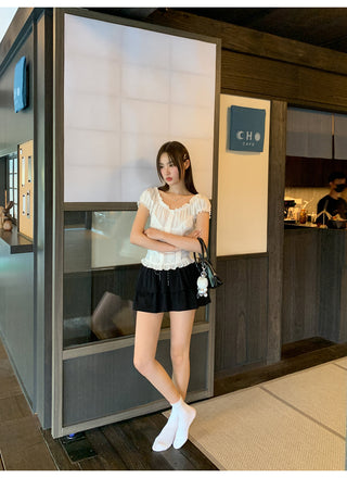 lace waist shirt