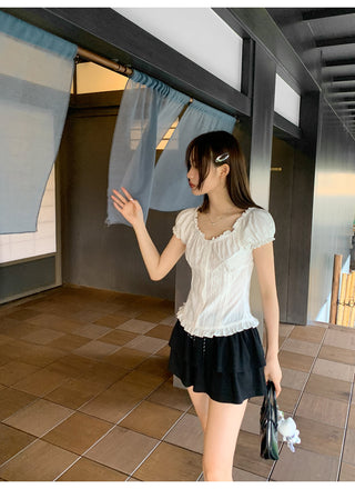lace waist shirt