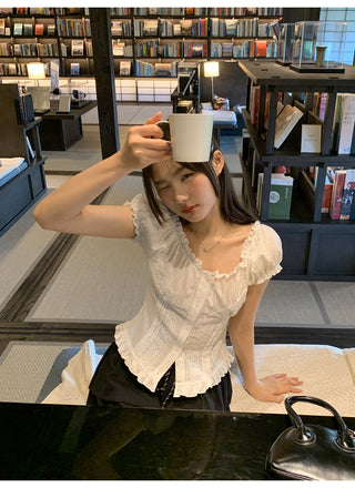 lace waist shirt