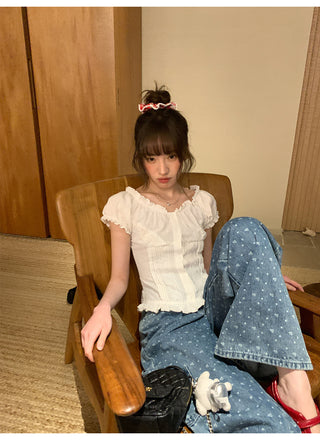 lace waist shirt