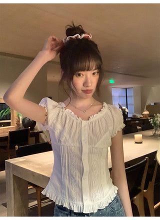 lace waist shirt