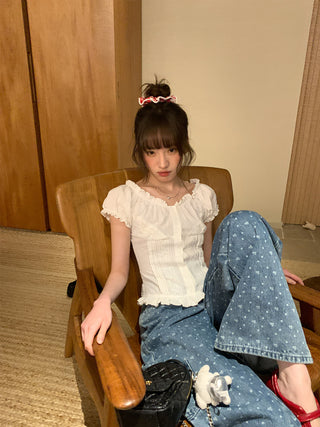 lace waist shirt