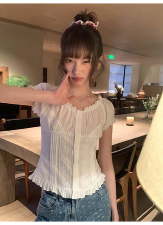 lace waist shirt