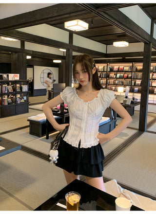 lace waist shirt