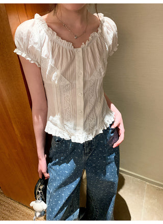 lace waist shirt