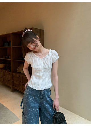 lace waist shirt