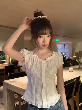 lace waist shirt