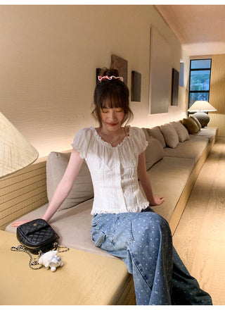 lace waist shirt