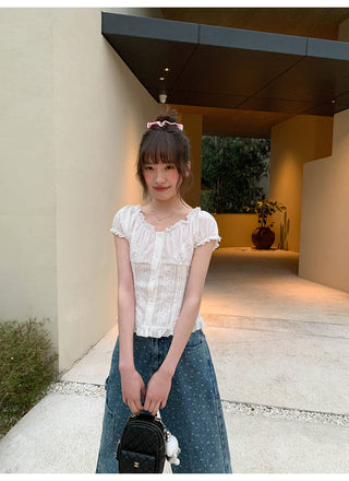 lace waist shirt