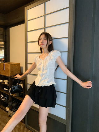 lace waist shirt