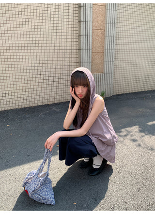 hooded tooling dress