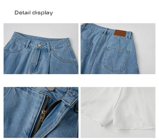 denim a-line skirt