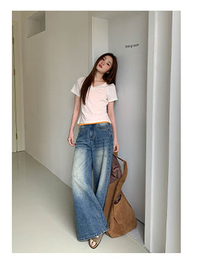 antique wide jeans