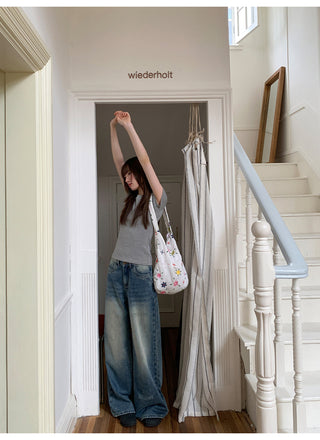 antique wide jeans