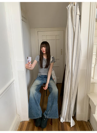 antique wide jeans
