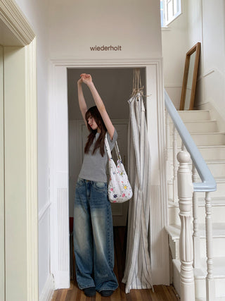 antique wide jeans