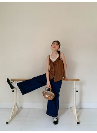 dark cropped jeans