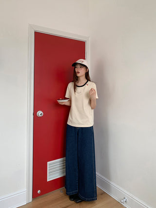 dark cropped jeans