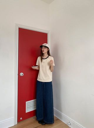 dark cropped jeans