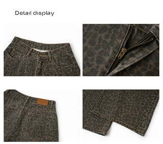 leopard print jeans