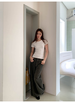 leopard print jeans