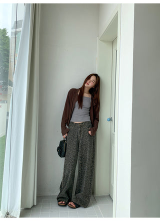 leopard print jeans