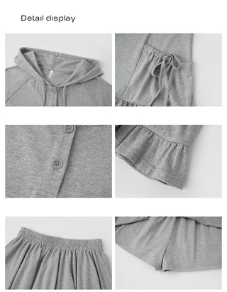 gray hooded suit