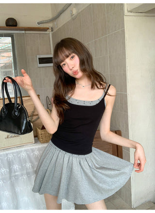 gray hooded suit