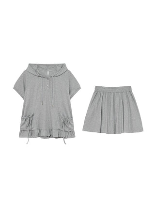 gray hooded suit